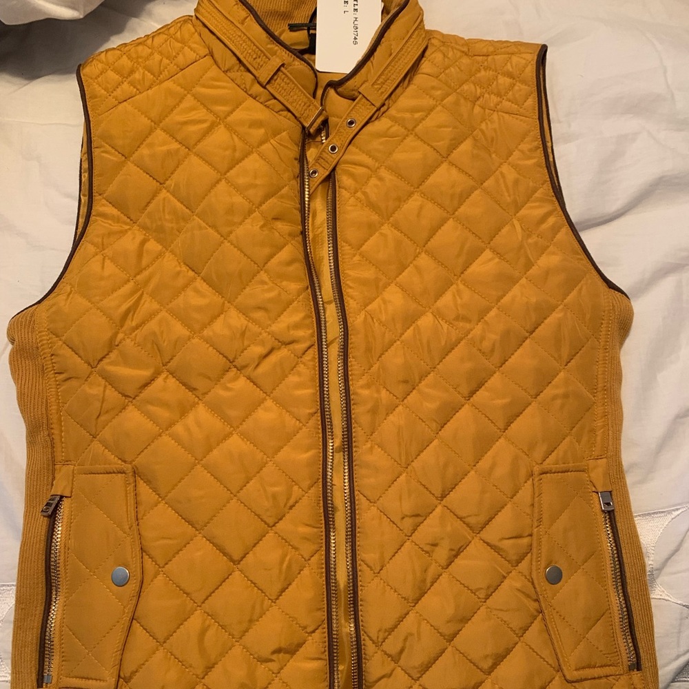 Mustard quilted Vest